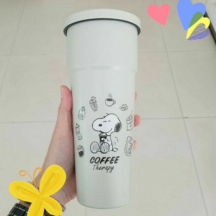 แก้วสแตนเลส Snoopy x cafe amazon