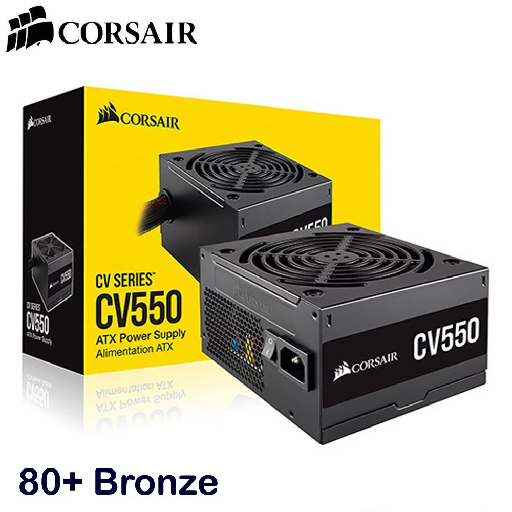 PSU Corsair CV750, CV650, CV550, CV450 80PLUS BRONZE รับประกันศูนย์3ปี #POWERSUPPLY 650w 750w