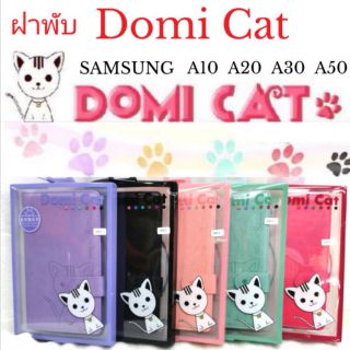 เคส ฝาพับ Domicat สำหรับรุ่น Samsung A10. A20. A30. A50.