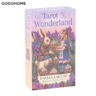 ไพ่ทาโรต์ GOGO Tarot in Wonderland ของเล่นสําหรับเด็ก