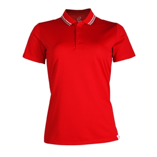 EGO SPORT EG6168 เสื้อโปโลหญิงเบสิคแขนสั้น สีแดง 99.95% Anti-Bacteria