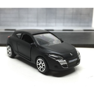 Majorette Renault Megane Coupe - Matte Black Color /Wheels D5S /scale 1/64 (3 inches) no Package