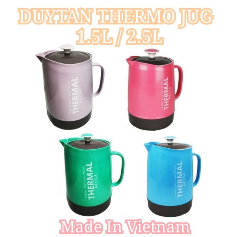 DUYTAN THERMO JUG ICE PICHER 1.5LTR / 2.5LTR WATER JUG THERMO POT PELAS AIR (MADE IN VIETAM)