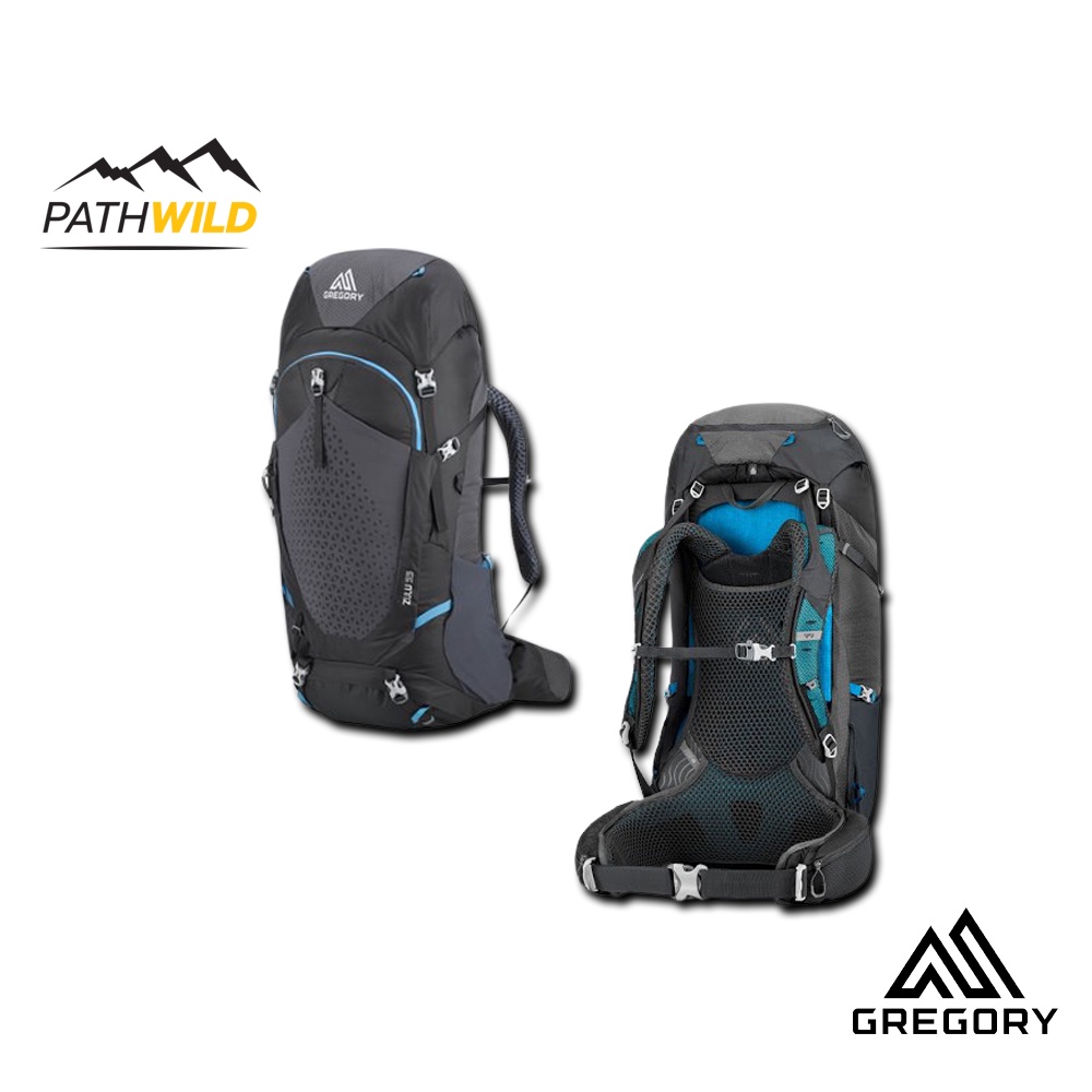 กระเป๋าเป้ แบ็คแพ็ค Gregory Zulu 55 V2 - OZONE BLACK เป้เดินป่า ขนาด 55 ลิตร