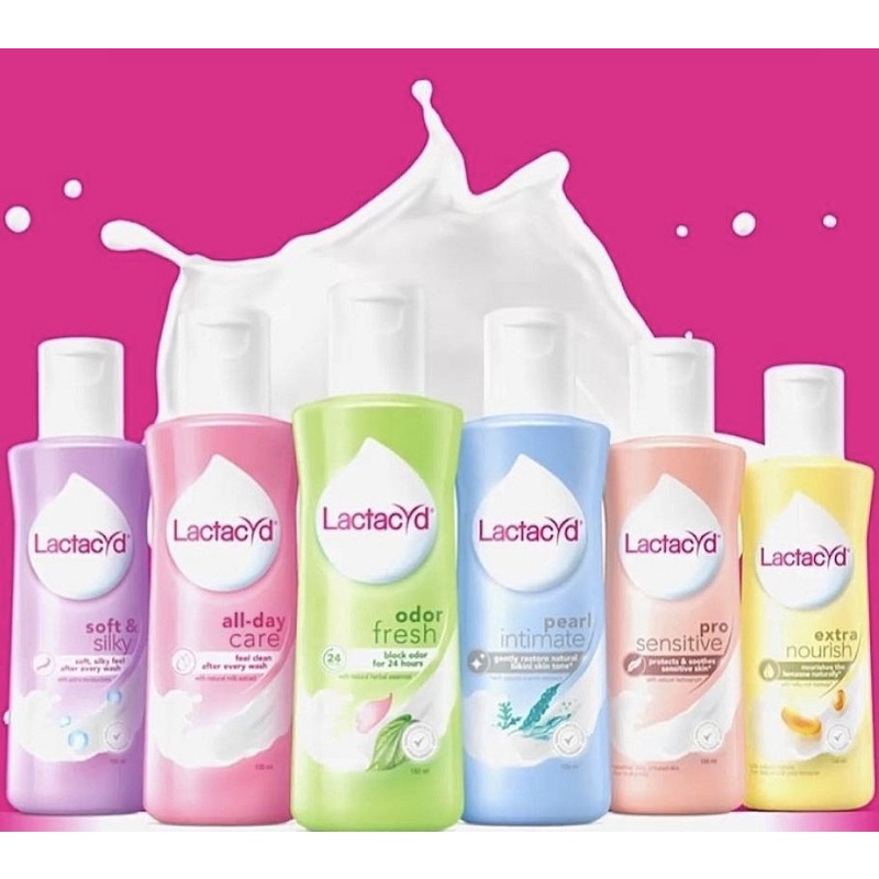 ของแท้/พร้อมส่ง Lactacyd แลคตาซิด ปริมาณ 60 มล./150 มล.