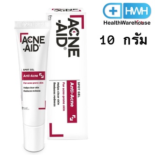 Acne-Aid Spot Gel Anti-Acne เจลแต้มสิว 10 G แอคเน่-เอด สปอต เจล แอนติ แอคเน่ 10 กรัม ผลิตภัณฑ์ เจลแต้มสิว Acne Aid