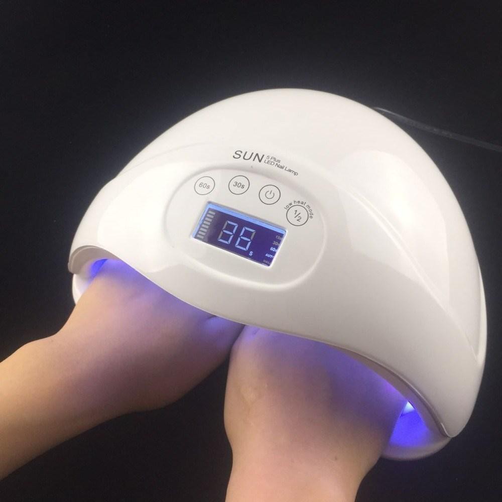 เครื่องอบเล็บเจล [ของแท้] ไฟฟ้า SUN 5 plus UV LED nail lamp 48 Watt
