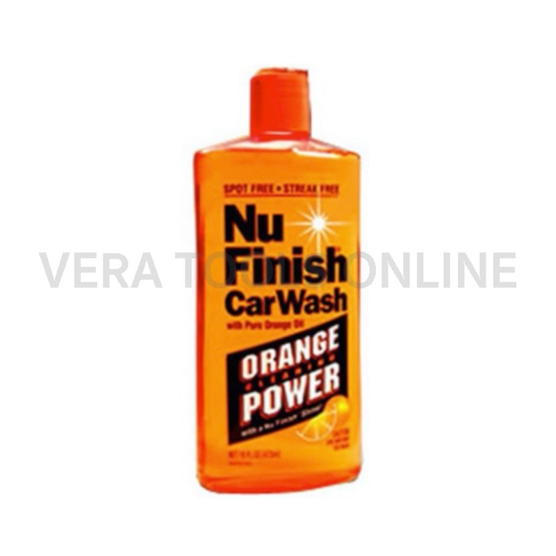 น้ำยาล้างรถสารสกัดจากผลส้ม 100% NU-FINISH NO.NFW-820 Nu Finish Car Wash With Orange Oil, Size 473ml