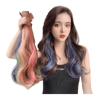 𝑬𝑽𝑬 แฮร์พีช แบบสี ไฮไลท์ผม ช่อไฮไลท์ งานสไตล์เกาหลี แบบไอดอลใช้ 40สี สุดปัง มีพร้อมส่ง แบบกิ๊บติดง่ายมาก