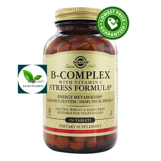 Solgar B-Complex with Vitamin C Stress Formula / 250 Tablets