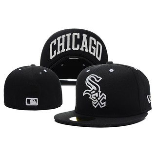 Chicago หมวกเบสบอลสีขาวดํา 59 Fifty