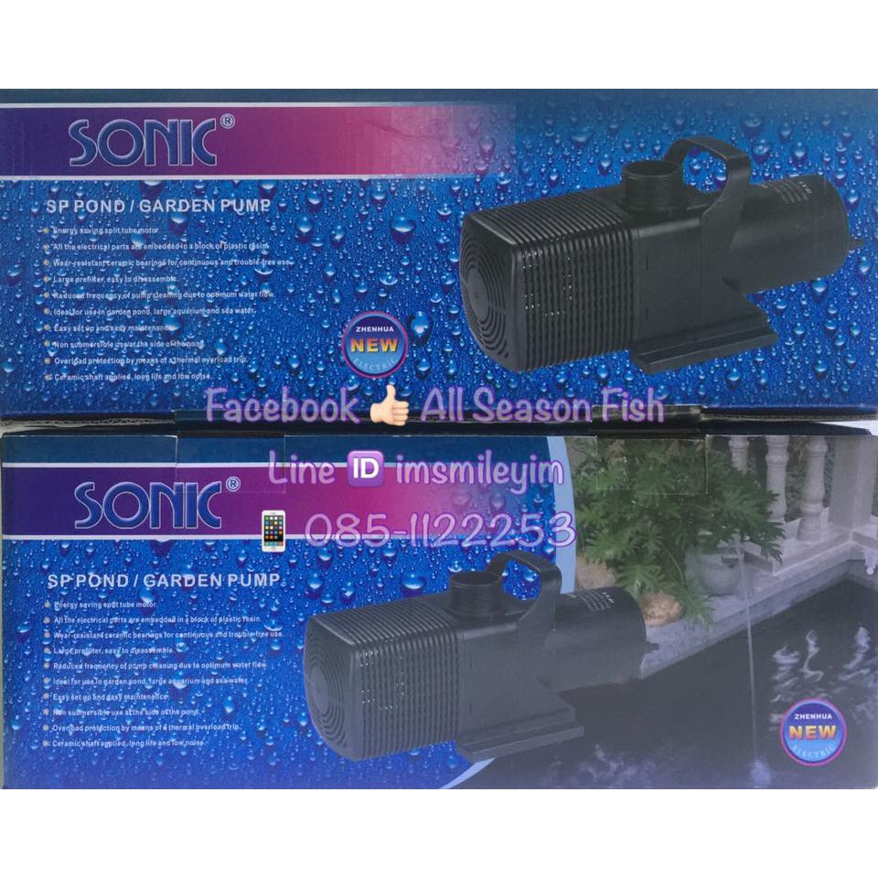 SONIC > ปั๊มน้ำ SP 606 SP 609 SP 612 SP 620 SP 625 SP 628 SP 638 SP 639 Pone / Garden Pump NVV