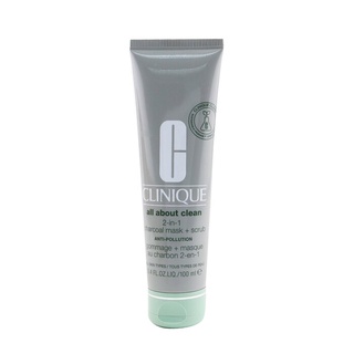 Clinique - All About Clean 2-In-1 มาส์กถ่าน + สครับ