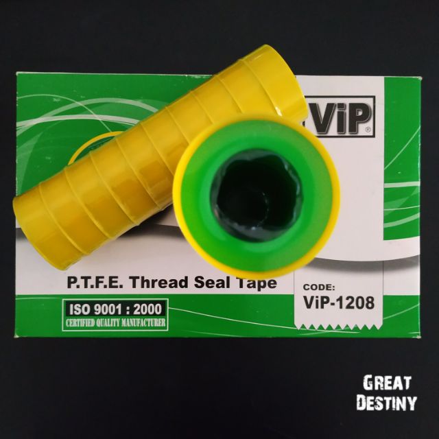 VIP PTE Thread Seal Tape 12mm x 8mtr [10rolls/pkt]