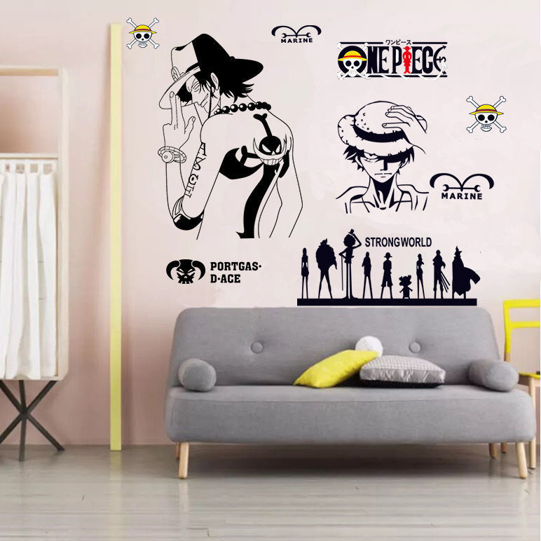 ✅✨COD✨Kitchen Oil Resistant Sticker,Antifouling Self-adhesive Renovation Tile Sticker โปสเตอร์วันพีช การ์ตูนหนึ่งชิ้นโปสเตอร์สติกเกอร์ติดผนังชายหอพักวอลล์เปเปอร์สติ๊กเกอร์ตกแต่งนักเรียนห้องนอนห้องนอนวอลล์เปเปอร์ติดด้วยตนเอง
