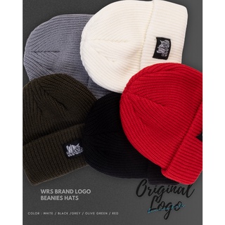 หมวกไหมพรม  มี5สี WRS BRAND LOGO Beanies Hats