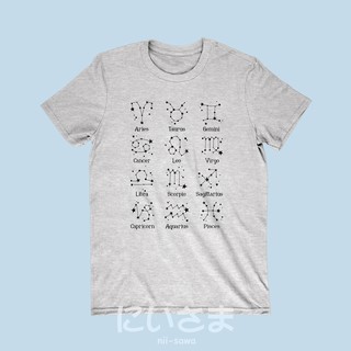 เสื้อยืดลาย 12 ราศี โหราศาสตร์ เสื้อยืด นักษัตร เสื้อยืดลายกราฟฟิก