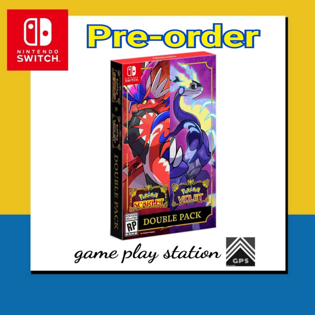 Pre order Pokémon Scarlet and Pokémon Violet Double Pack เกม nintendo