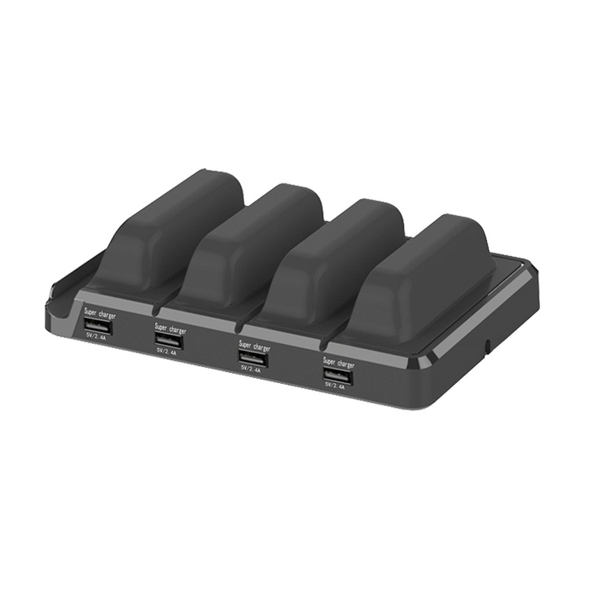 4 USB Charging Dock Station แท่นชาร์จเร็ว พร้อมที่วาง ชาร์จได้ 4 อุปกรณ์