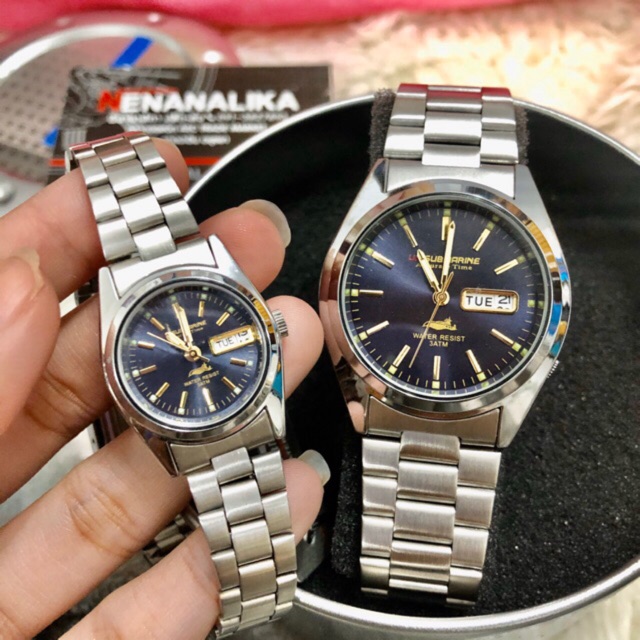 💧💦US Submarine นาฬิกาแท้มีวัน+วันที่ กันน้ำ 30M. แถม เซ็ทเวลา