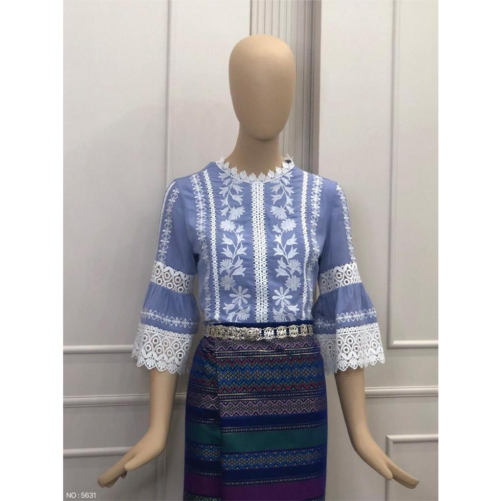 Promotion เฉพาะใน Live!! ส่งด่วน ร้านไทย Carisa เสื้อลูกไม้ ใส่สบายสวยมาก เสื้อลูกไม้ ชุดไปวัด ชุดทำ