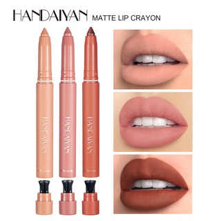 Handaiyan ดินสอเขียนขอบปาก ลิปสติก เนื้อแมตต์กํามะหยี่ ติดทนนาน 6 สี