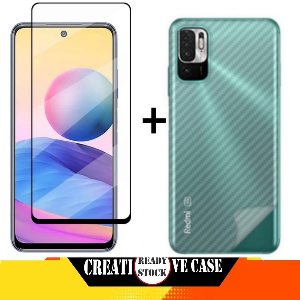 2 INC PACKAGE 1 กระจกนิรภัย Xiaomi Redmi Note 10 5G 2021