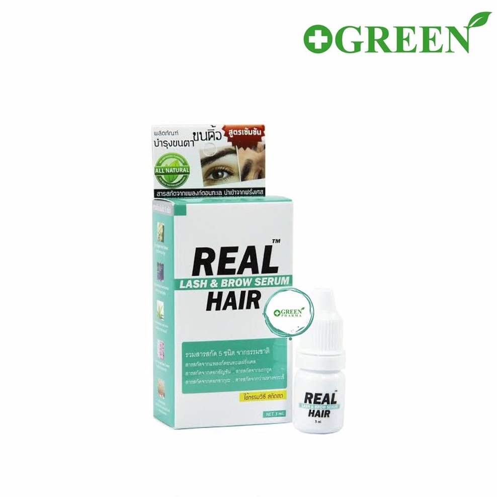 Eye Treatment 62 บาท Real Hair Lash&Brow Serum 3ML เซรั่มบำรุงขนตา ขนคิ้ว(3854) Beauty