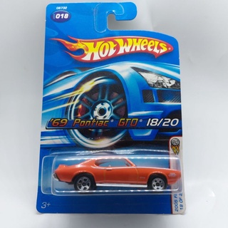 รถเหล็ก Hotwheels 69 PONTIAC GTO 2005 FIRST EDITION (ib025)oh