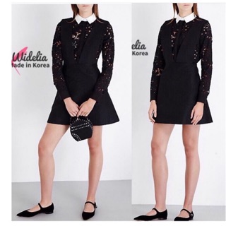 P381 c9 เอี๊ยมกระโปรง used Classy&amp;Fabulous ไซส์ M  เสื้ออก 37-38 ยาว 24" / กระโปรง เอว 27-28 สะโพก 36-37 ยาว 30.5 "