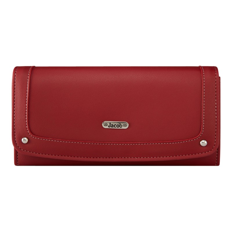 Jacob International กระเป๋าสตางค์ผู้หญิง V32130 (แดง)