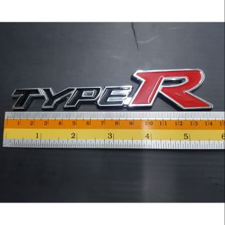 Logo TyeR ของรถ Honda งานเหล็ก 14.5×3.5cm