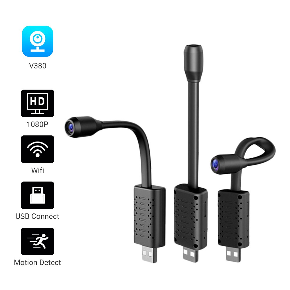 ۩¤﹉Hamrolte HD 1080P Portable Mini USB WIFI Camera Auido Record Motion Detection Baby Monitor Remote Access V380
