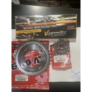 ชุดโซ่สเตอร์ WAVE 110-i ปี 2019 LED (428-14-106L-35T), Wave125-i LED,SuperCupไฟกลม โซ่สเตอร์ทั้งชุด สเตอร์หน้า+หลัง+โซ่