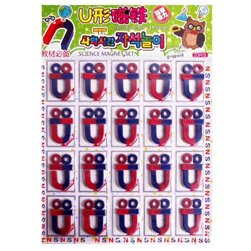 Isotropic Ferrite Magnet Kit for Science Education Experiment Teaching Toy