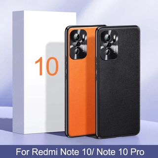 Xiaomi Redmi Note 10 10s Note 10 Pro 4G 5G กันกระแทก หนังมังสวิรัติ เนื้อนุ่ม เคสป้องกัน