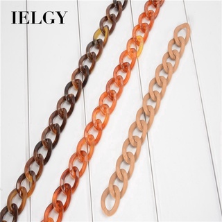 Ielgy สายโซ่อะคริลิคเรซิ่น DIY สําหรับกระเป๋า เครื่องประดับ