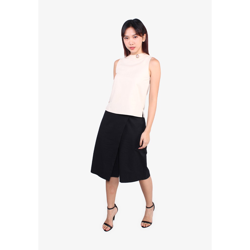 Soda เสื้อแขนกุดคอปกกึ่งสูงสําหรับผู้หญิง SGB00743-A092005