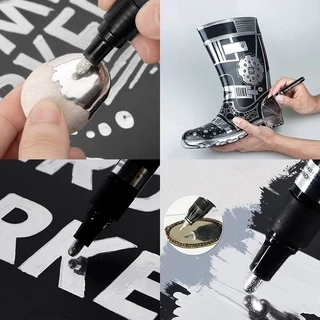 △พร้อมส่ง△ปากกามาร์กเกอร์ สีสะท้อนแสง สีทอง สีเงิน เมทัลลิก กันน้ํา สําหรับงานหัตถกรรม DIY