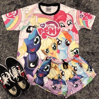 เซทเสื้อยืด &amp; กางเกงขาสั้นลายPony