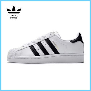 ข้อเสนอพิเศษ ของแท้Adidas Clover Superstar รองเท้าวิ่งผู้ชายและผู้หญิง