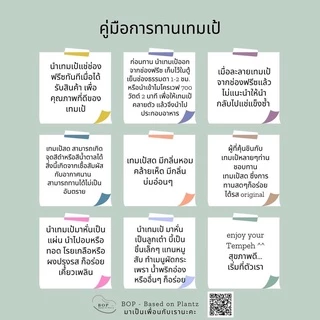 [1 กิโล] เทมเป้สด (Fresh Soy Tempeh) ✨ #เทมเป้พร้อมทาน โปรตีนสูง ขนาด 1Kg. #เจ #อาหารเจ