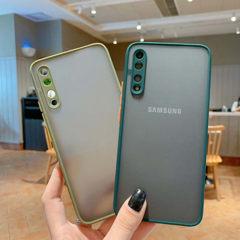 Camera Protection Phone Case Samsung A50 A50S A30S A30 A20 A20S A10S A10 M10 A71 A51 Casing Matte Translucent Shockproof Back Cover #7