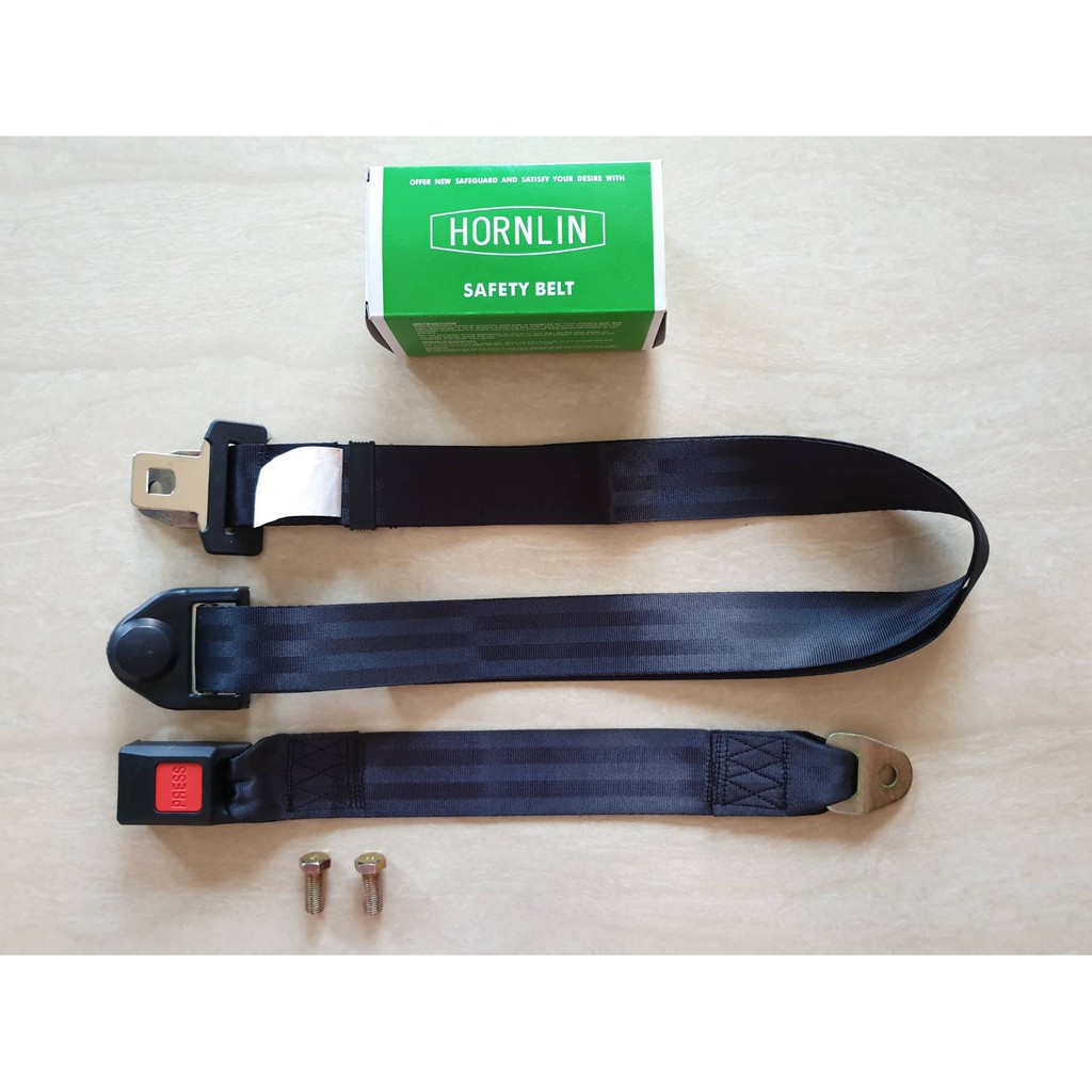 เข็มขัดนิรภัย 3จุด ธรรมดา สีดำHORNLIN มี ม.อ.ก  ราคาเป็นชุดชุดล่ะ 160 บาท