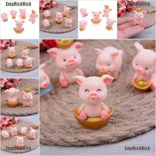 Emprichrick ตุ๊กตาหมูน่ารัก ขนาดเล็ก สำหรับตกแต่งสวน 5 ชิ้น