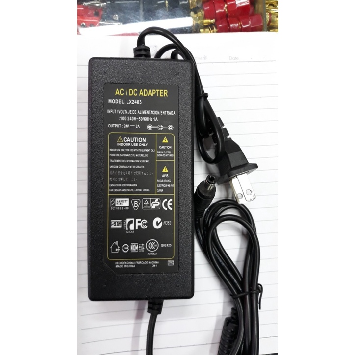อะแดปเตอร์ AC DC 24V 3A