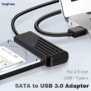 อะแดปเตอร์สายเคเบิล SATA เป็น USB 3.0 Type C เป็น SATA 5Gbps คุณภาพสูง สําหรับฮาร์ดไดรฟ์ 2.5 นิ้ว HDD SDD