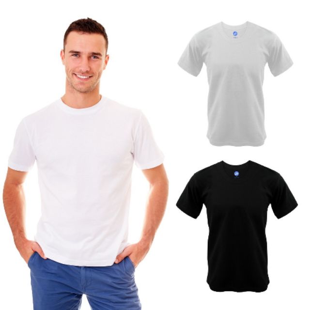 เสื้อยืด​คอกลม​ J.Press รุ่น​ T555​ สีขาว/ดำ