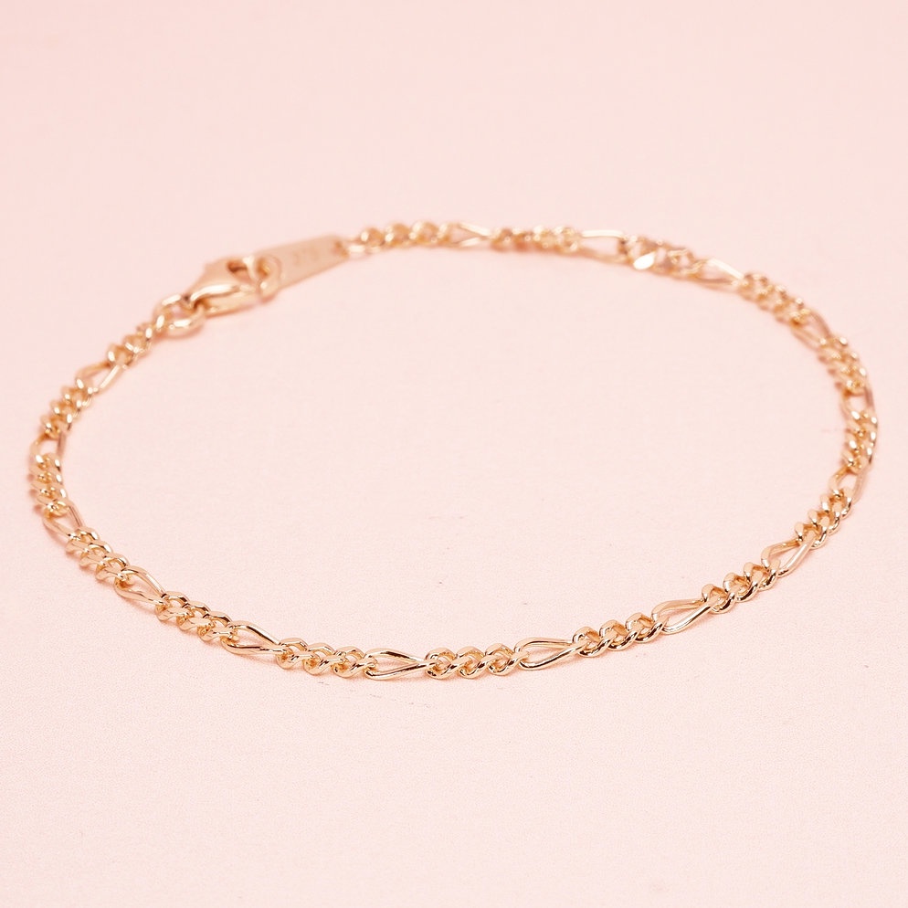 Grace Fine Jewelry สร้อยข้อมือ 9K ลาย Figaro