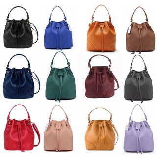 Mango TSAR Stylish Leather กระเป๋าหนัง Bucket Bag